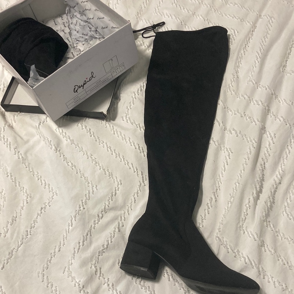 Qupid Black Boots